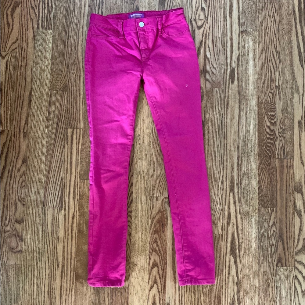 Old Navy Fushia Piunk Jeggings SIZE 12 regular